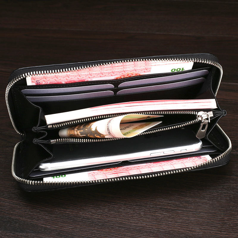 Wallet Men's Leather Hand Hold Small Long - WAlMYe #
