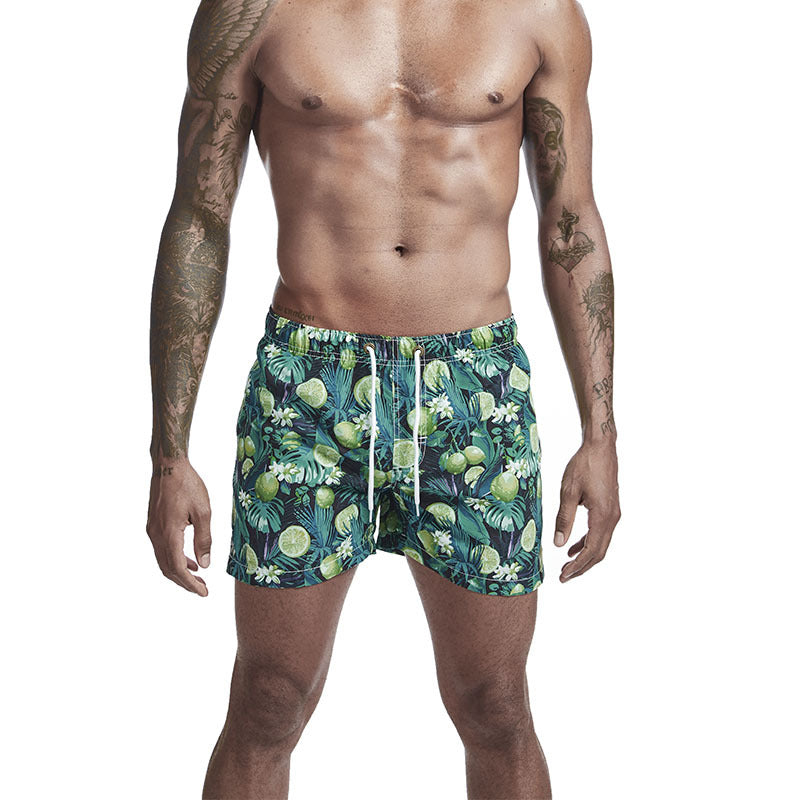Printed Men's Beach Pants Slim Slim Sports Quick-drying Shorts - WAlMYe #