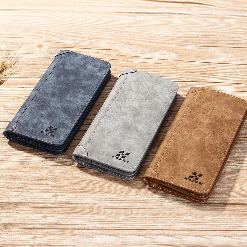 Long Men's Wallet Retro Casual Wallet - WAlMYe #