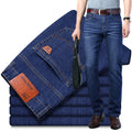 Casual Korean-style Comfortable Stretch Straight Jeans - WALMYE #