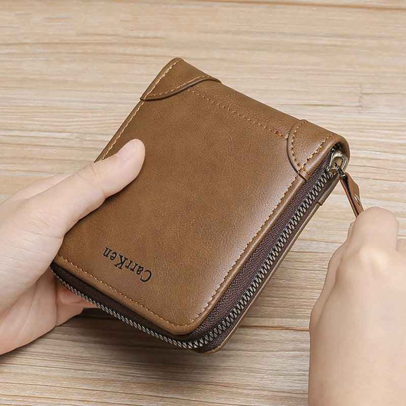 Retro Men's Horizontal Multifunctional Card Holder - WAlMYe #