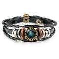 Multilayer Leather Bracelet 12 Constellation Zodiac Sign Men Braided Bracelets - WAlMYe #