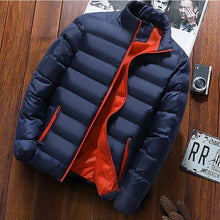 Load image into Gallery viewer, Men Winter cotton padded clothes Long Jacket Warm Coat par ka
