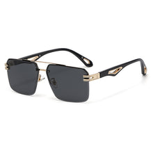 Load image into Gallery viewer, Rimless Cut Edge Fashion Double Beam Sunglasses
