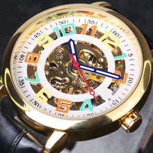 Load image into Gallery viewer, Men&#39;s Fashion Skeleton Automatic Belt Mechanical Watch
