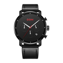 Load image into Gallery viewer, Leather waterproof casual belt watch
