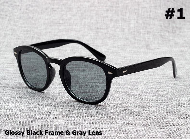 Round Fashion For Men Sunglasses Polarized Retro Sun-glasses