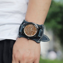 Load image into Gallery viewer, Leather Watch Personality European And American Punk
