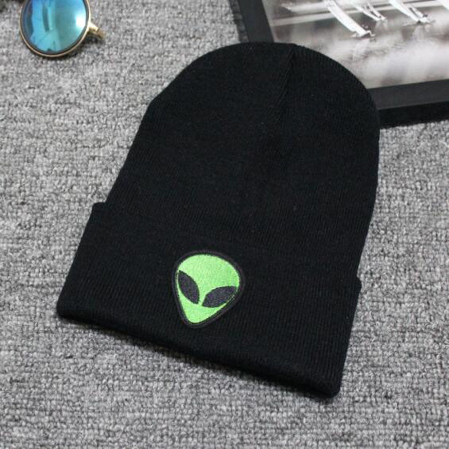 Alien knitted woolen cap