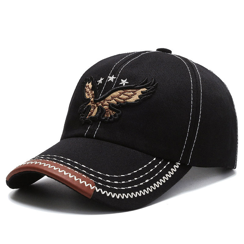 Hat Boy And Girl Sunshade Baseball Cap Eagle Embroidery Korean Style - WAlMYe #