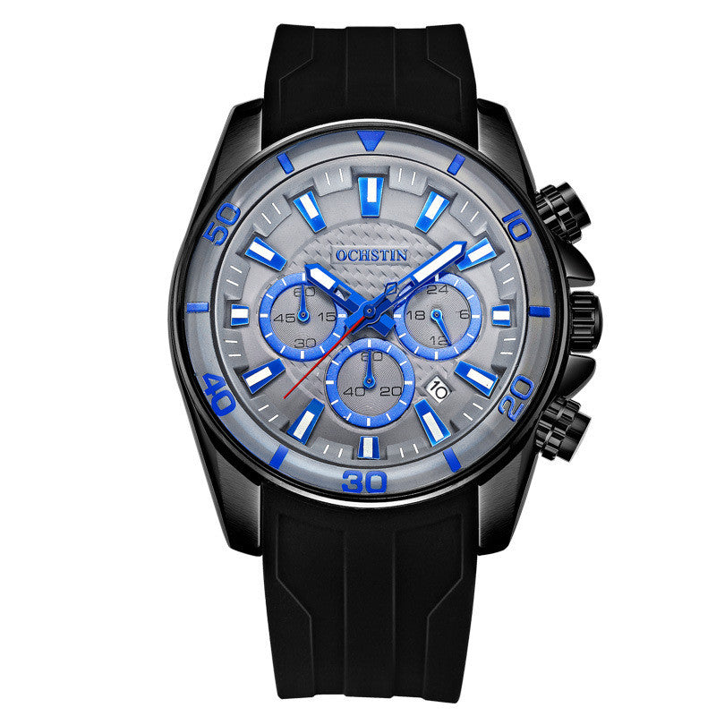 Men's Sports Casual Luminous Waterproof Multifunctional Quartz Watch