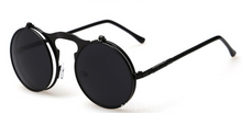 Load image into Gallery viewer, Retro Steampunk Round Metal Sunglasses
