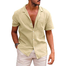 Load image into Gallery viewer, Men&#39;s Tops Casual Button Down Shirt Short Sleeve Beach Shirt Summer - WAlMYe #
