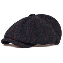 Load image into Gallery viewer, Unisex Autumn Winter Newsboy Caps Men And Women Warm Tweed O
