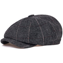 Load image into Gallery viewer, Unisex Autumn Winter Newsboy Caps Men And Women Warm Tweed O
