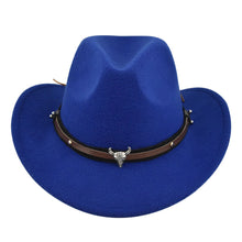 Load image into Gallery viewer, Cowhead Western Cowboy Hat Cornice
