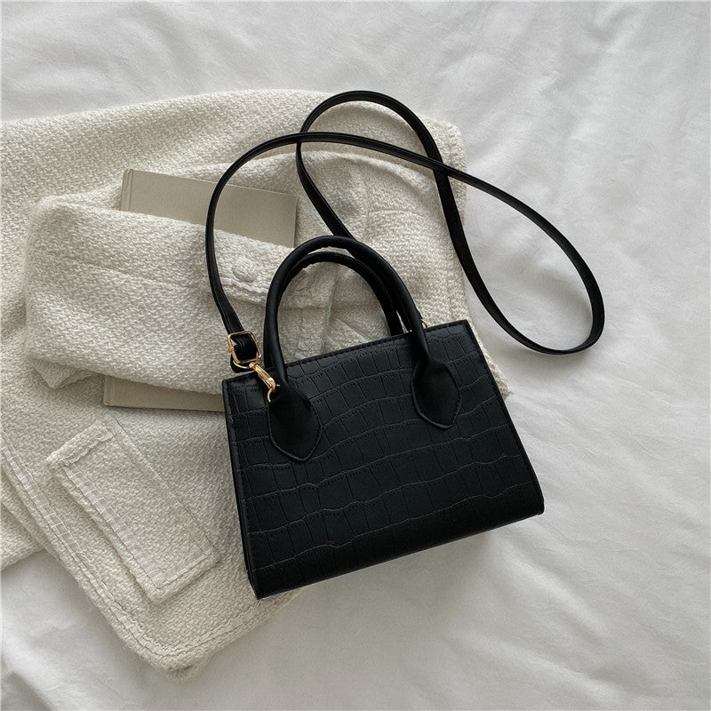 One Shoulder Cross Body Solid Small Square Bag