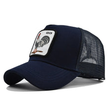 Load image into Gallery viewer, Rooster Animal Embroidered Baseball Mesh Hat
