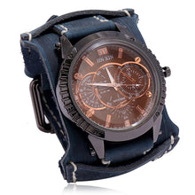 Load image into Gallery viewer, Leather Watch Personality European And American Punk
