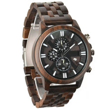 Load image into Gallery viewer, Men&#39;s Wooden Minimalist Sandalwood Watch
