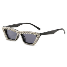 Load image into Gallery viewer, New Small Frame With Diamond Personality Box Diamond Glasses Versatile Chain
