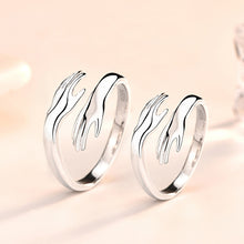 Load image into Gallery viewer, Liming S925 Sterling Silver Hands Ring Simple Personality Ring
