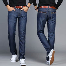 Load image into Gallery viewer, Men&#39;s Thin Jeans Men&#39;s Straight Loose Business Casual Men&#39;s Pants Trousers
