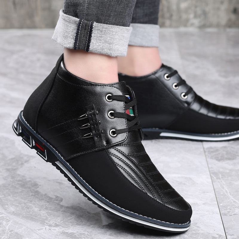 High-top Men's Shoes Casual Fashion Plus Size - WAlMYe #