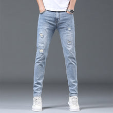 Load image into Gallery viewer, 2022 Summer Thin Men&#39;s Hong Kong Style Jeans Trend Slim Casual Pants
