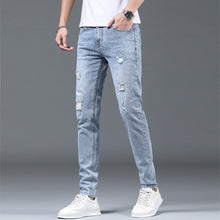 Load image into Gallery viewer, 2022 Summer Thin Men&#39;s Hong Kong Style Jeans Trend Slim Casual Pants

