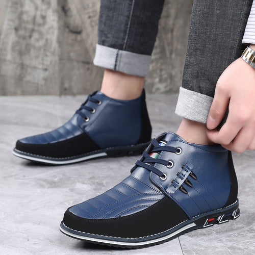 High-top Men's Shoes Casual Fashion Plus Size - WAlMYe #