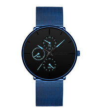 Load image into Gallery viewer, Wish Cross-border Explosion Style Fashion Temperament Ultra-thin Mesh Belt Men&#39;s Watch High-end Business
