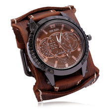 Load image into Gallery viewer, Leather Watch Personality European And American Punk
