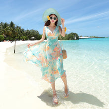 Load image into Gallery viewer, Beach Chiffon Seaside Holiday Sanya Travel Dress
