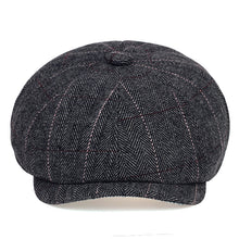 Load image into Gallery viewer, Unisex Autumn Winter Newsboy Caps Men And Women Warm Tweed O
