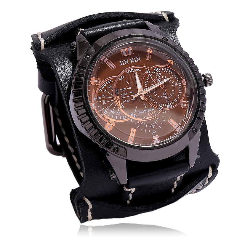 Leather Watch Personality European And American Punk