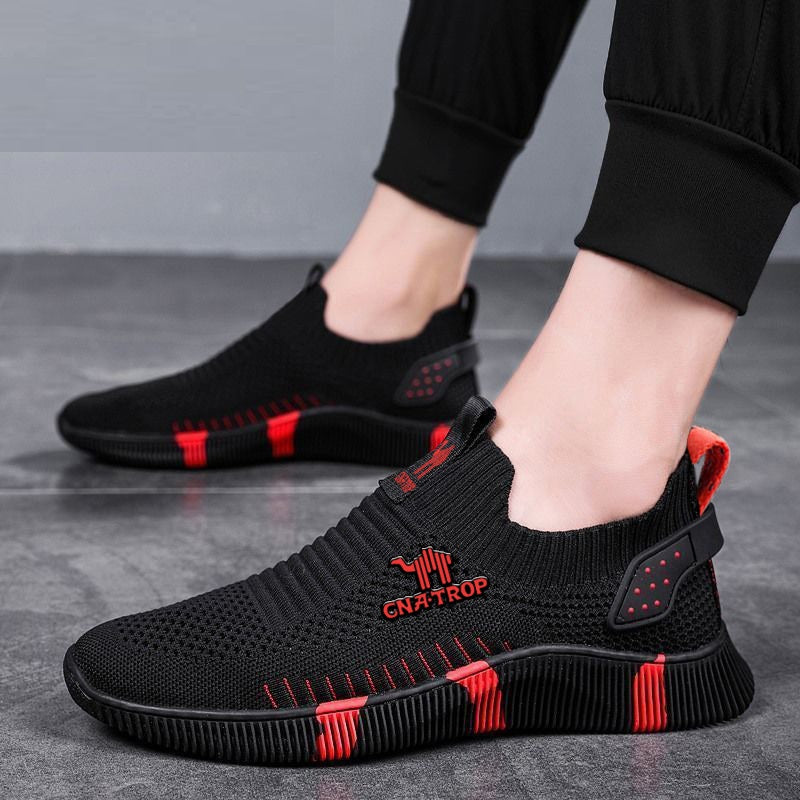 Trendy Flying Woven Breathable One Pedal Sports Casual And Lightweight Comfortable Travel Shoes