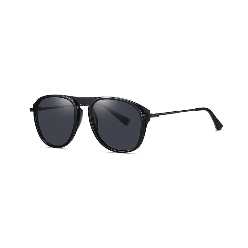 Fashion Sunglasses Large Frame Men's Polarized Lens Metal Fashion Sunglasses