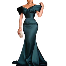 Load image into Gallery viewer, One-shoulder Long Skirt, Chest-wrapped Waist And Floor-standing Pencil Dress
